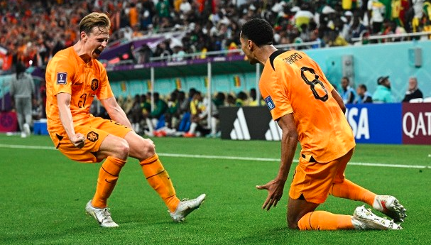 尾段连入两球 荷兰力挫强敌塞内加尔