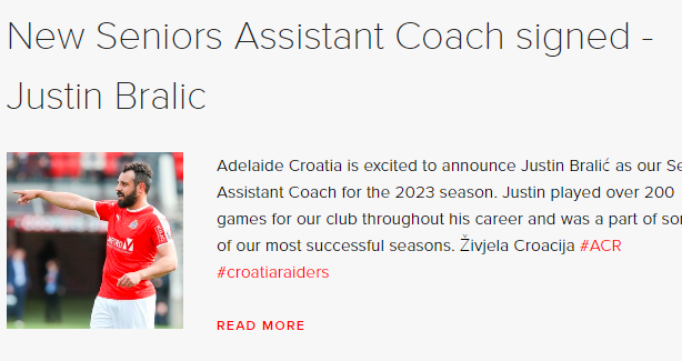 贾斯汀布拉利奇2023年升任为一队助教